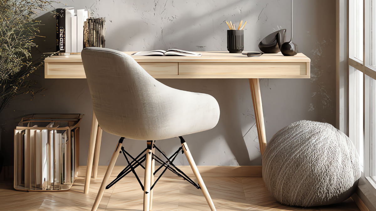 Workspace With Stylish Furniture