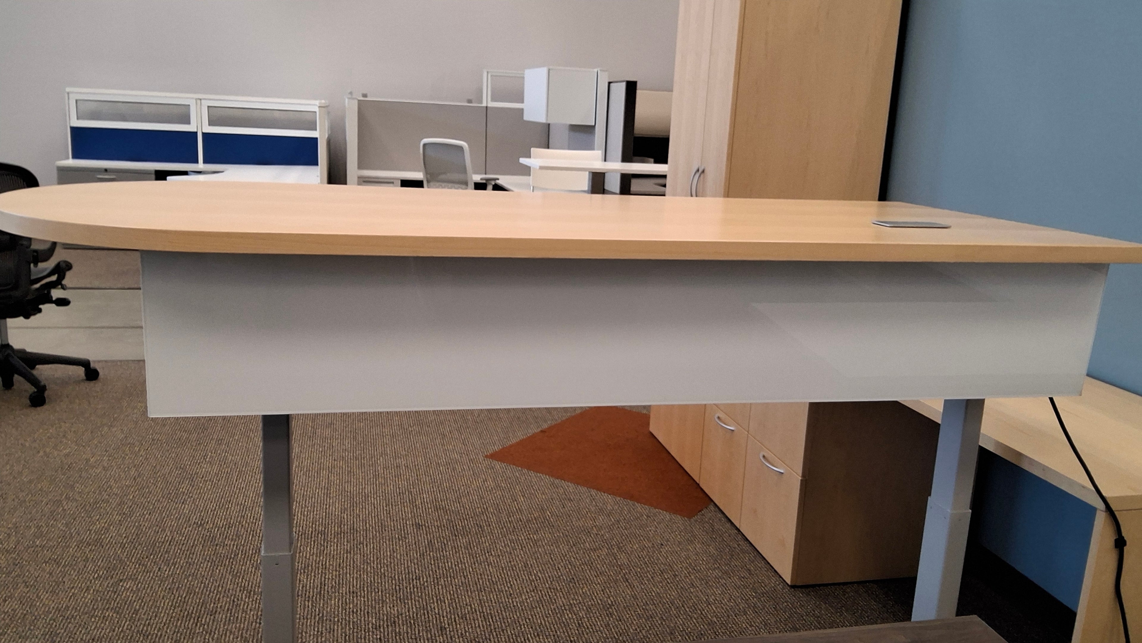 Gunlocke  L- Shaped  Sit-Stand Desk
