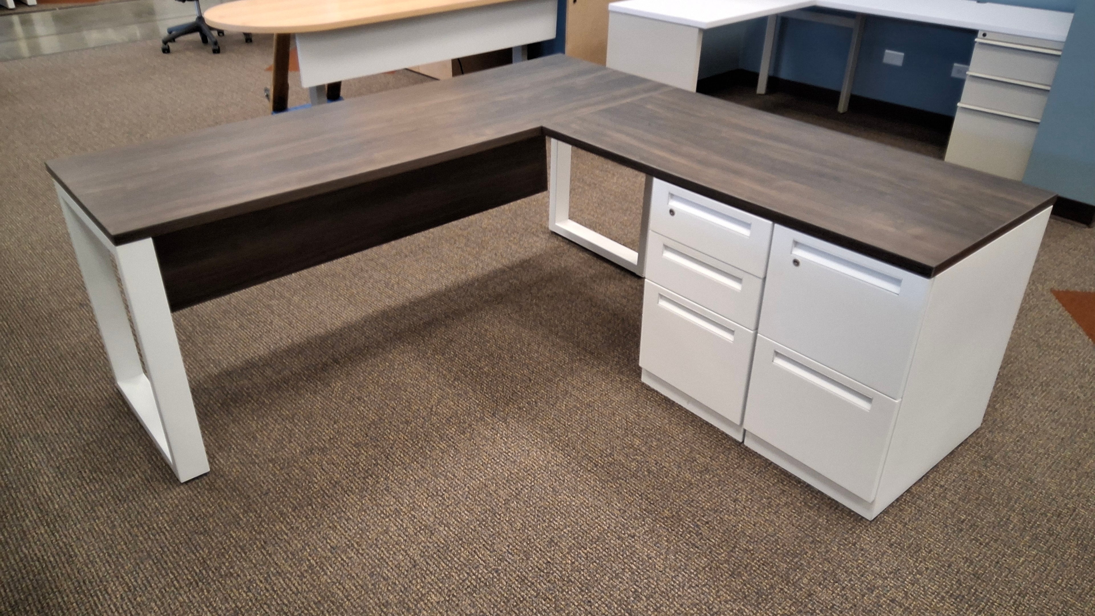 L-Shaped Desk Refurbished