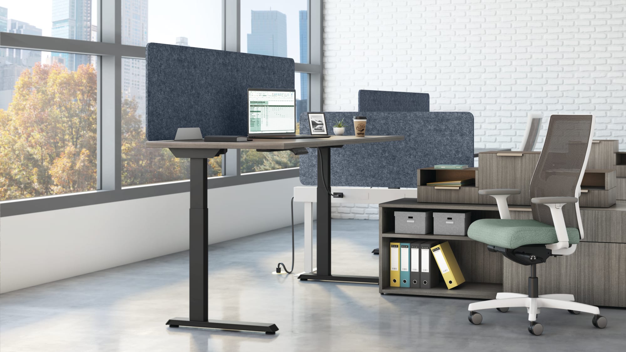 Coordinate Height Adjustable Cubicle