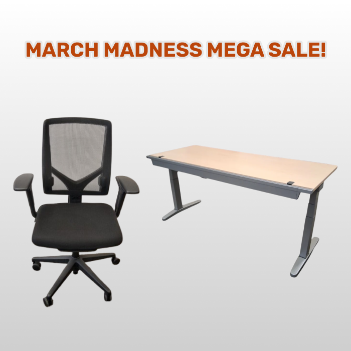 Allsteel Relate Task/Executive Chair & Steelcase Ology Sit Stand Table